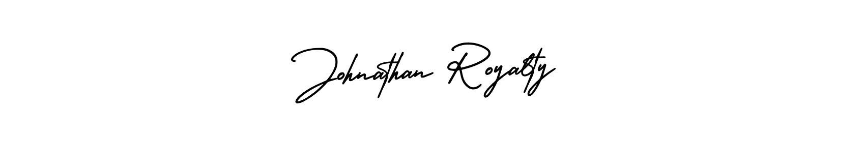 if you are searching for the best signature style for your name Johnathan Royalty. so please give up your signature search. here we have designed multiple signature styles  using AmerikaSignatureDemo-Regular. Johnathan Royalty signature style 3 images and pictures png