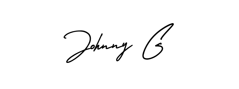 if you are searching for the best signature style for your name Johnny G. so please give up your signature search. here we have designed multiple signature styles  using AmerikaSignatureDemo-Regular. Johnny G signature style 3 images and pictures png