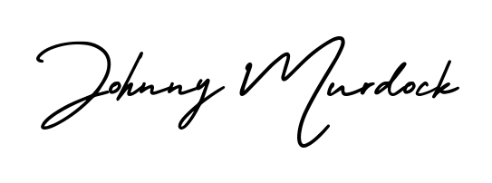 The AmerikaSignatureDemo-Regular font gives name Johnny Murdock a signature that looks effortless yet distinguished. Download high-res PNG instantly. Johnny Murdock signature style 3 images and pictures png