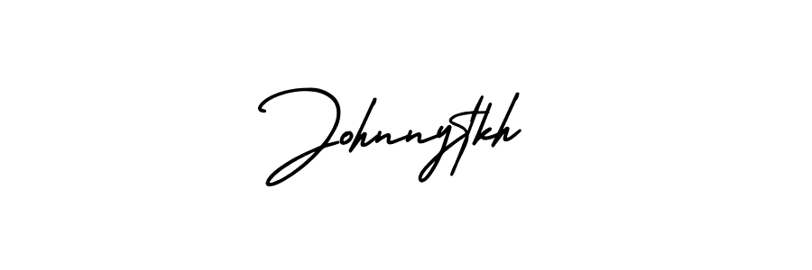 Use a signature maker to create a handwritten signature online. With this signature software, you can design (AmerikaSignatureDemo-Regular) your own signature for name Johnnytkh. Johnnytkh signature style 3 images and pictures png