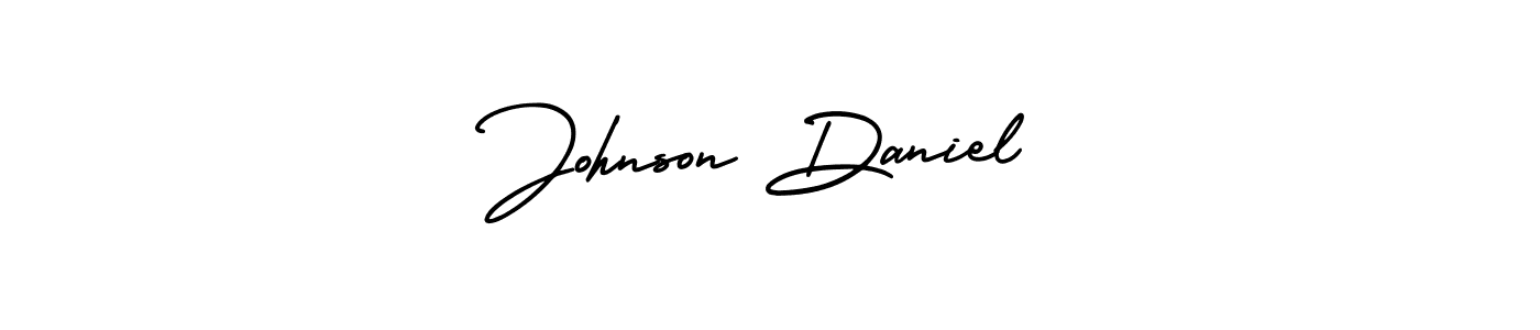 Use a signature maker to create a handwritten signature online. With this signature software, you can design (AmerikaSignatureDemo-Regular) your own signature for name Johnson Daniel. Johnson Daniel signature style 3 images and pictures png