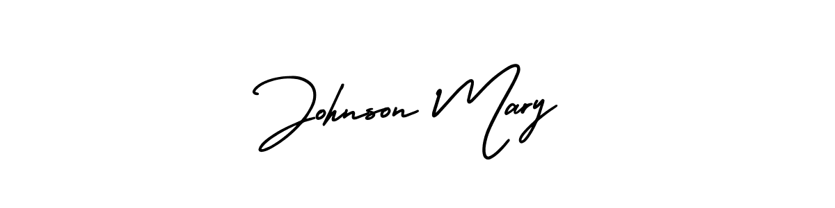 Make a beautiful signature design for name Johnson Mary. With this signature (AmerikaSignatureDemo-Regular) style, you can create a handwritten signature for free. Johnson Mary signature style 3 images and pictures png