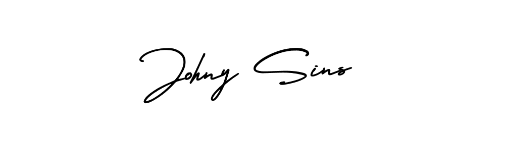 Create a beautiful signature design for name Johny Sins. With this signature (AmerikaSignatureDemo-Regular) fonts, you can make a handwritten signature for free. Johny Sins signature style 3 images and pictures png