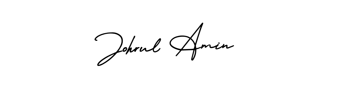 It looks lik you need a new signature style for name Johrul Amin. Design unique handwritten (AmerikaSignatureDemo-Regular) signature with our free signature maker in just a few clicks. Johrul Amin signature style 3 images and pictures png