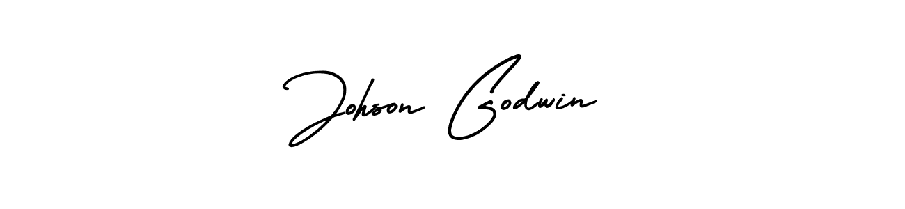 Johson Godwin stylish signature style. Best Handwritten Sign (AmerikaSignatureDemo-Regular) for my name. Handwritten Signature Collection Ideas for my name Johson Godwin. Johson Godwin signature style 3 images and pictures png
