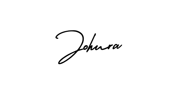 Use a signature maker to create a handwritten signature online. With this signature software, you can design (AmerikaSignatureDemo-Regular) your own signature for name Johura. Johura signature style 3 images and pictures png