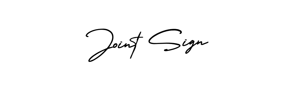 How to make Joint Sign name signature. Use AmerikaSignatureDemo-Regular style for creating short signs online. This is the latest handwritten sign. Joint Sign signature style 3 images and pictures png