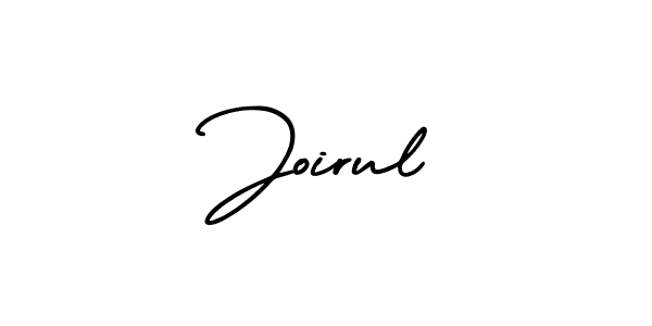 The best way (AmerikaSignatureDemo-Regular) to make a short signature is to pick only two or three words in your name. The name Joirul include a total of six letters. For converting this name. Joirul signature style 3 images and pictures png