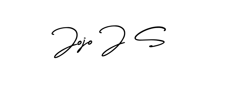 Design your own signature with our free online signature maker. With this signature software, you can create a handwritten (AmerikaSignatureDemo-Regular) signature for name Jojo J S. Jojo J S signature style 3 images and pictures png