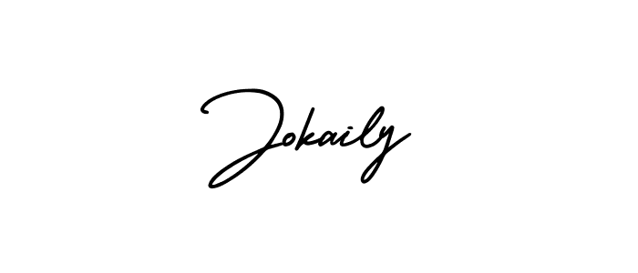 Make a short Jokaily signature style. Manage your documents anywhere anytime using AmerikaSignatureDemo-Regular. Create and add eSignatures, submit forms, share and send files easily. Jokaily signature style 3 images and pictures png