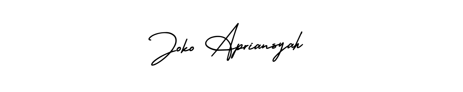 Similarly AmerikaSignatureDemo-Regular is the best handwritten signature design. Signature creator online .You can use it as an online autograph creator for name Joko Apriansyah. Joko Apriansyah signature style 3 images and pictures png