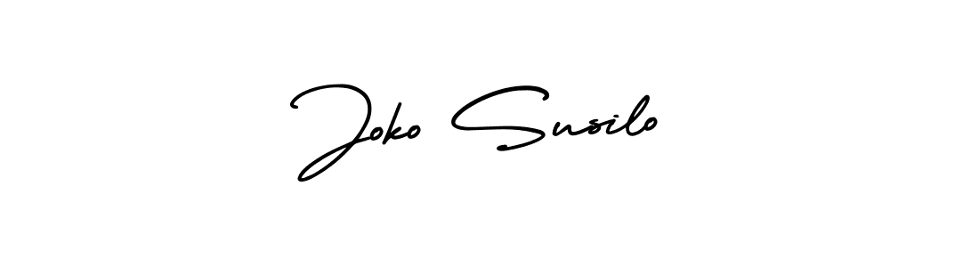 Design your own signature with our free online signature maker. With this signature software, you can create a handwritten (AmerikaSignatureDemo-Regular) signature for name Joko Susilo. Joko Susilo signature style 3 images and pictures png