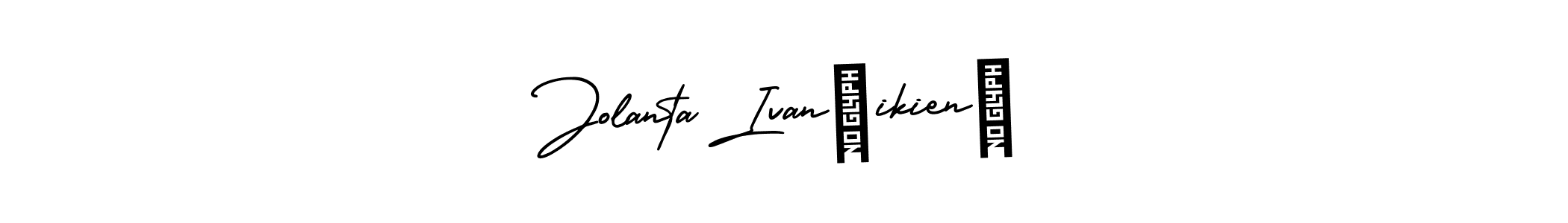 How to make Jolanta Ivančikienė name signature. Use AmerikaSignatureDemo-Regular style for creating short signs online. This is the latest handwritten sign. Jolanta Ivančikienė signature style 3 images and pictures png