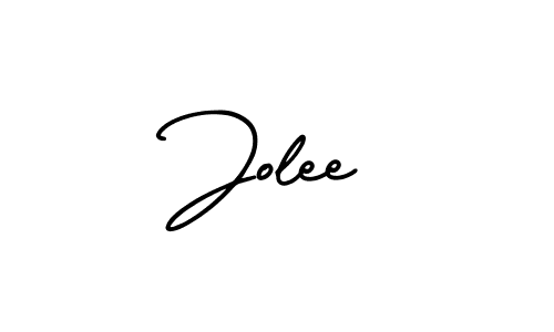 Jolee stylish signature style. Best Handwritten Sign (AmerikaSignatureDemo-Regular) for my name. Handwritten Signature Collection Ideas for my name Jolee. Jolee signature style 3 images and pictures png