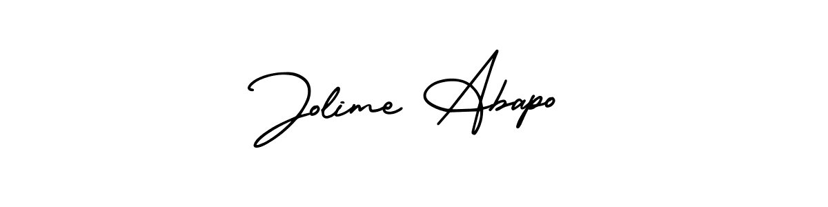 Make a beautiful signature design for name Jolime Abapo. With this signature (AmerikaSignatureDemo-Regular) style, you can create a handwritten signature for free. Jolime Abapo signature style 3 images and pictures png