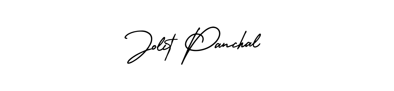 Also we have Jolit Panchal name is the best signature style. Create professional handwritten signature collection using AmerikaSignatureDemo-Regular autograph style. Jolit Panchal signature style 3 images and pictures png