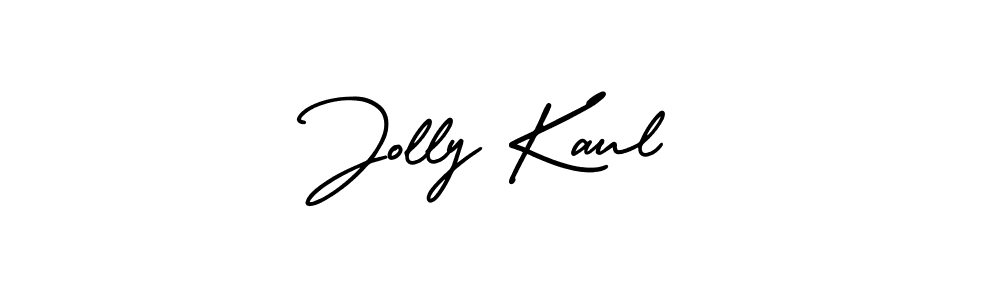 Jolly Kaul stylish signature style. Best Handwritten Sign (AmerikaSignatureDemo-Regular) for my name. Handwritten Signature Collection Ideas for my name Jolly Kaul. Jolly Kaul signature style 3 images and pictures png