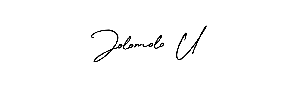See photos of Jolomolo U official signature by Spectra . Check more albums & portfolios. Read reviews & check more about AmerikaSignatureDemo-Regular font. Jolomolo U signature style 3 images and pictures png
