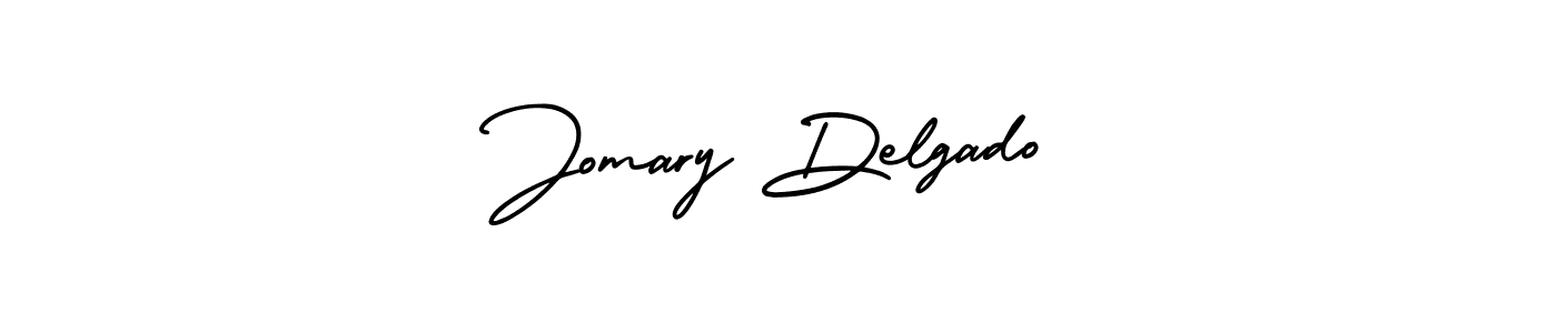 Design your own signature with our free online signature maker. With this signature software, you can create a handwritten (AmerikaSignatureDemo-Regular) signature for name Jomary Delgado. Jomary Delgado signature style 3 images and pictures png