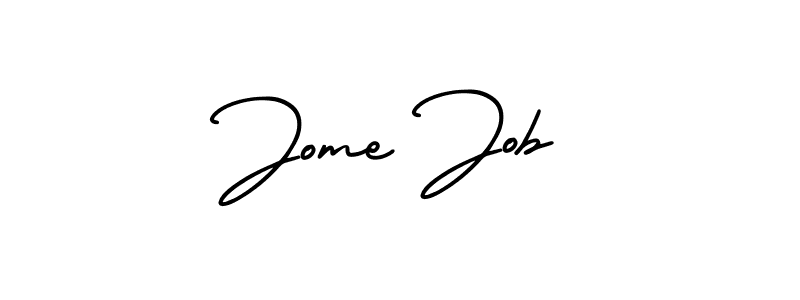 Jome Job stylish signature style. Best Handwritten Sign (AmerikaSignatureDemo-Regular) for my name. Handwritten Signature Collection Ideas for my name Jome Job. Jome Job signature style 3 images and pictures png
