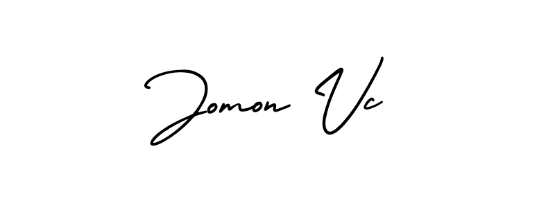 Best and Professional Signature Style for Jomon Vc. AmerikaSignatureDemo-Regular Best Signature Style Collection. Jomon Vc signature style 3 images and pictures png