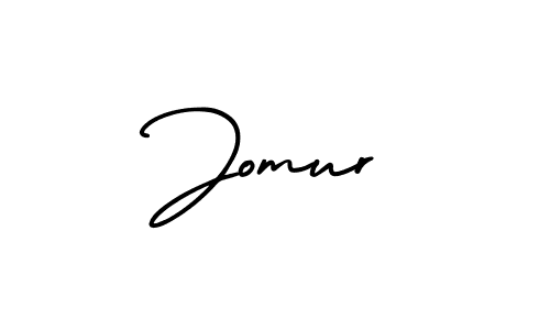Make a beautiful signature design for name Jomur. With this signature (AmerikaSignatureDemo-Regular) style, you can create a handwritten signature for free. Jomur signature style 3 images and pictures png