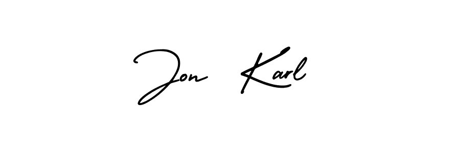 Best and Professional Signature Style for Jon  Karl. AmerikaSignatureDemo-Regular Best Signature Style Collection. Jon  Karl signature style 3 images and pictures png
