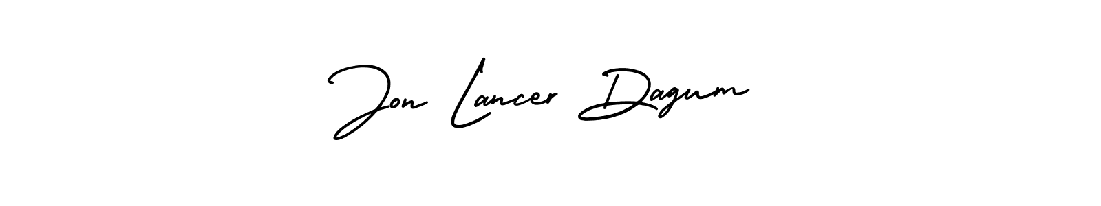 Design your own signature with our free online signature maker. With this signature software, you can create a handwritten (AmerikaSignatureDemo-Regular) signature for name Jon Lancer Dagum. Jon Lancer Dagum signature style 3 images and pictures png