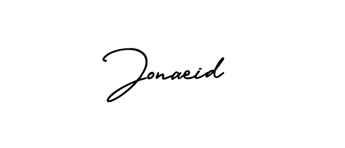 How to make Jonaeid name signature. Use AmerikaSignatureDemo-Regular style for creating short signs online. This is the latest handwritten sign. Jonaeid signature style 3 images and pictures png