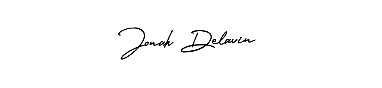 This is the best signature style for the Jonah Delavin name. Also you like these signature font (AmerikaSignatureDemo-Regular). Mix name signature. Jonah Delavin signature style 3 images and pictures png