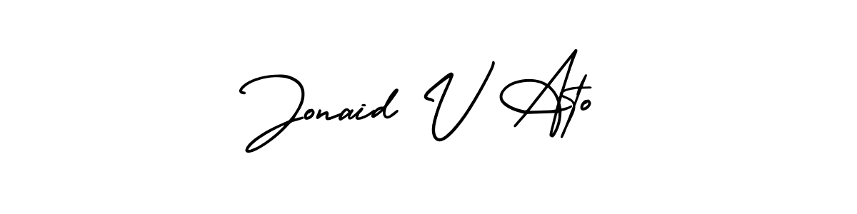 You can use this online signature creator to create a handwritten signature for the name Jonaid V Ato. This is the best online autograph maker. Jonaid V Ato signature style 3 images and pictures png