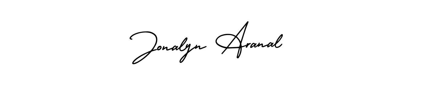 It looks lik you need a new signature style for name Jonalyn Aranal. Design unique handwritten (AmerikaSignatureDemo-Regular) signature with our free signature maker in just a few clicks. Jonalyn Aranal signature style 3 images and pictures png