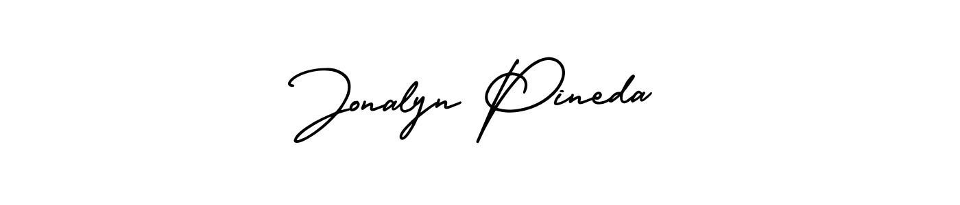 How to make Jonalyn Pineda name signature. Use AmerikaSignatureDemo-Regular style for creating short signs online. This is the latest handwritten sign. Jonalyn Pineda signature style 3 images and pictures png