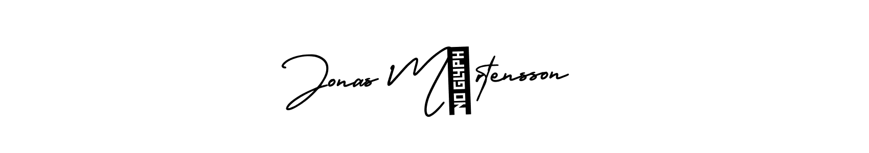 Use a signature maker to create a handwritten signature online. With this signature software, you can design (AmerikaSignatureDemo-Regular) your own signature for name Jonas Mårtensson. Jonas Mårtensson signature style 3 images and pictures png