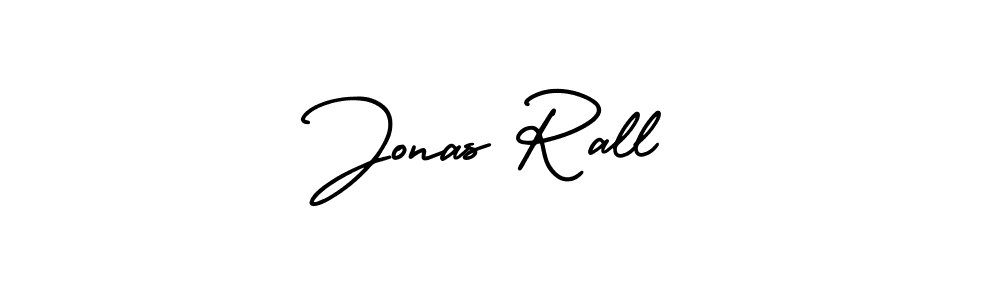 Jonas Rall stylish signature style. Best Handwritten Sign (AmerikaSignatureDemo-Regular) for my name. Handwritten Signature Collection Ideas for my name Jonas Rall. Jonas Rall signature style 3 images and pictures png