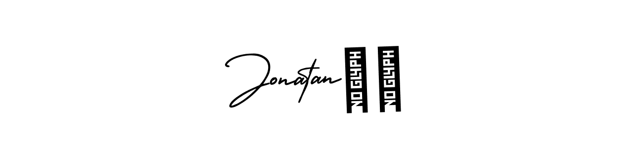 Jonatan✝️ stylish signature style. Best Handwritten Sign (AmerikaSignatureDemo-Regular) for my name. Handwritten Signature Collection Ideas for my name Jonatan✝️. Jonatan✝️ signature style 3 images and pictures png