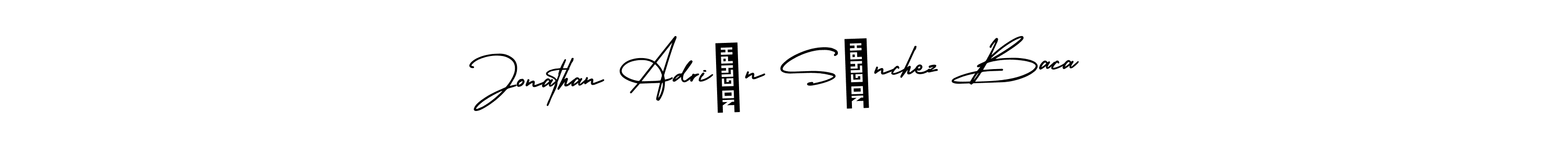 How to make Jonathan Adrián Sánchez Baca name signature. Use AmerikaSignatureDemo-Regular style for creating short signs online. This is the latest handwritten sign. Jonathan Adrián Sánchez Baca signature style 3 images and pictures png