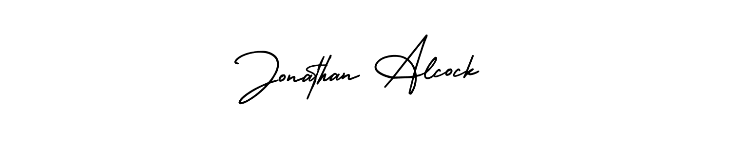 Best and Professional Signature Style for Jonathan Alcock. AmerikaSignatureDemo-Regular Best Signature Style Collection. Jonathan Alcock signature style 3 images and pictures png