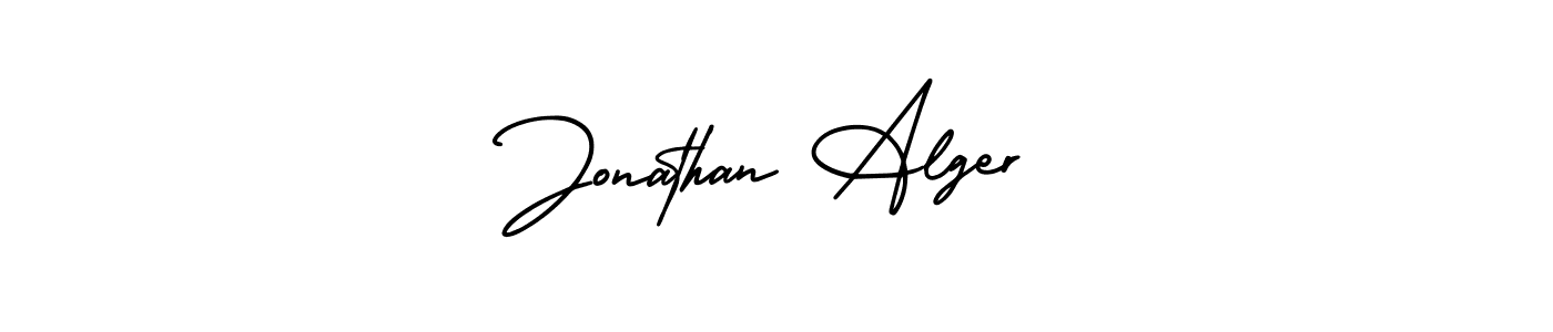 This is the best signature style for the Jonathan Alger name. Also you like these signature font (AmerikaSignatureDemo-Regular). Mix name signature. Jonathan Alger signature style 3 images and pictures png