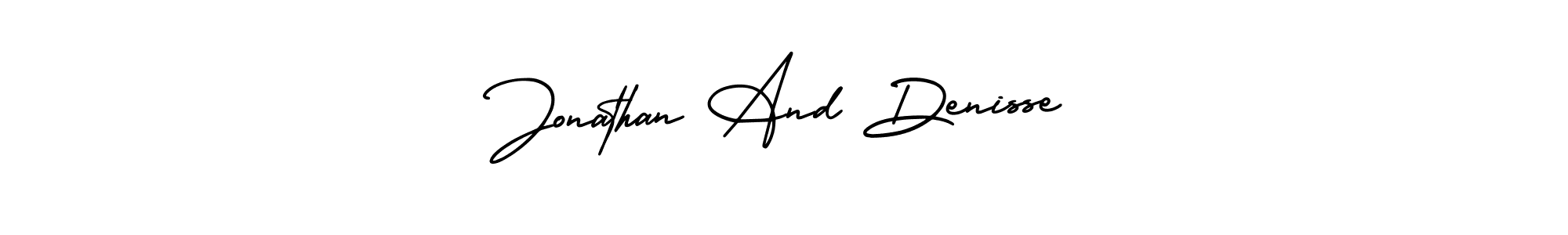 Design your own signature with our free online signature maker. With this signature software, you can create a handwritten (AmerikaSignatureDemo-Regular) signature for name Jonathan And Denisse. Jonathan And Denisse signature style 3 images and pictures png