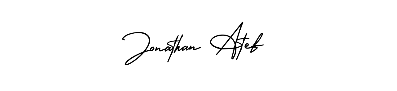 Create a beautiful signature design for name Jonathan Atef. With this signature (AmerikaSignatureDemo-Regular) fonts, you can make a handwritten signature for free. Jonathan Atef signature style 3 images and pictures png