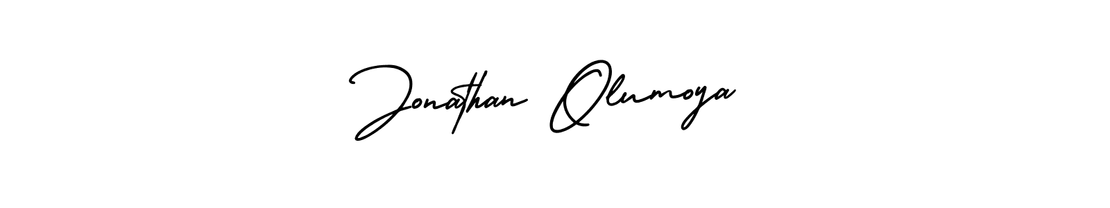 This is the best signature style for the Jonathan Olumoya name. Also you like these signature font (AmerikaSignatureDemo-Regular). Mix name signature. Jonathan Olumoya signature style 3 images and pictures png