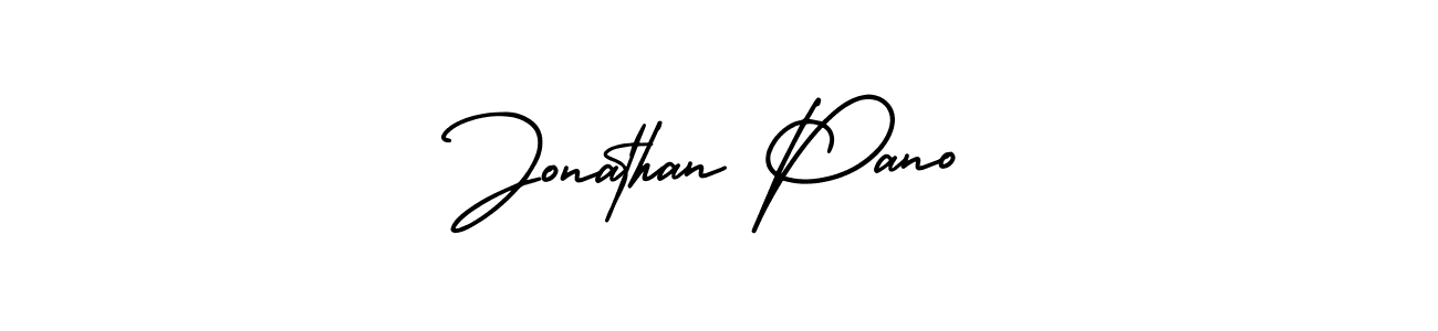 It looks lik you need a new signature style for name Jonathan Pano. Design unique handwritten (AmerikaSignatureDemo-Regular) signature with our free signature maker in just a few clicks. Jonathan Pano signature style 3 images and pictures png
