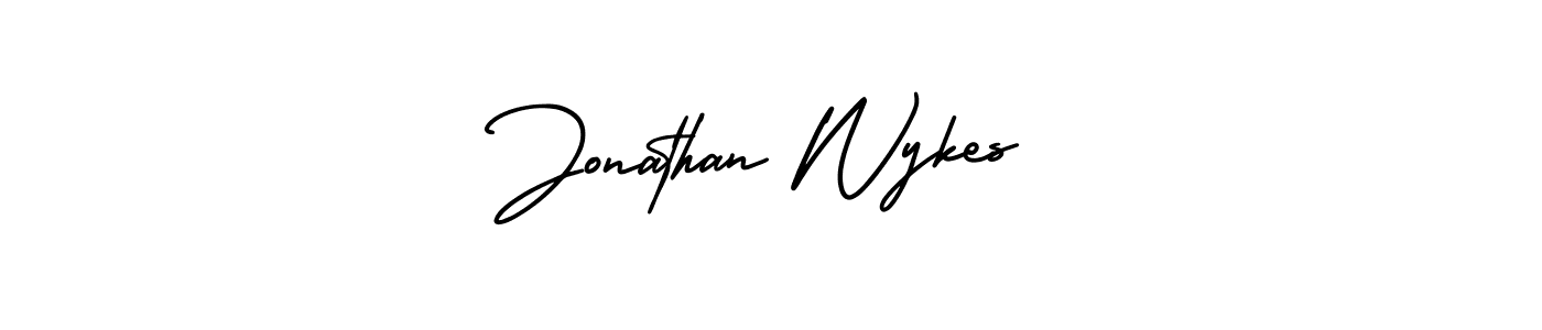 Jonathan Wykes stylish signature style. Best Handwritten Sign (AmerikaSignatureDemo-Regular) for my name. Handwritten Signature Collection Ideas for my name Jonathan Wykes. Jonathan Wykes signature style 3 images and pictures png
