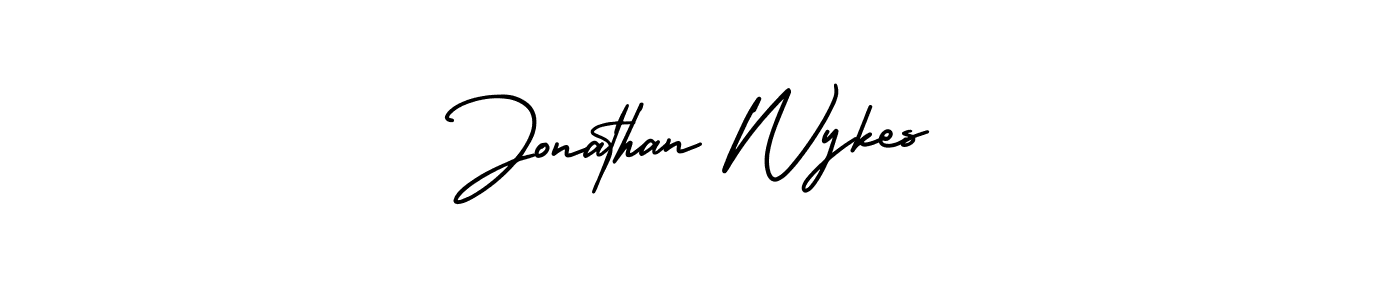 Jonathan Wykes stylish signature style. Best Handwritten Sign (AmerikaSignatureDemo-Regular) for my name. Handwritten Signature Collection Ideas for my name Jonathan Wykes. Jonathan Wykes signature style 3 images and pictures png