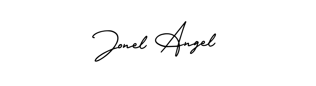 How to make Jonel Angel signature? AmerikaSignatureDemo-Regular is a professional autograph style. Create handwritten signature for Jonel Angel name. Jonel Angel signature style 3 images and pictures png