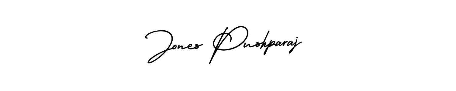 How to make Jones Pushparaj signature? AmerikaSignatureDemo-Regular is a professional autograph style. Create handwritten signature for Jones Pushparaj name. Jones Pushparaj signature style 3 images and pictures png