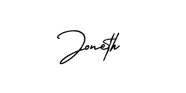 if you are searching for the best signature style for your name Joneth. so please give up your signature search. here we have designed multiple signature styles  using AmerikaSignatureDemo-Regular. Joneth signature style 3 images and pictures png
