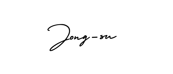 Also You can easily find your signature by using the search form. We will create Jong-su name handwritten signature images for you free of cost using AmerikaSignatureDemo-Regular sign style. Jong-su signature style 3 images and pictures png
