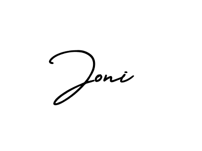 Joni stylish signature style. Best Handwritten Sign (AmerikaSignatureDemo-Regular) for my name. Handwritten Signature Collection Ideas for my name Joni. Joni signature style 3 images and pictures png